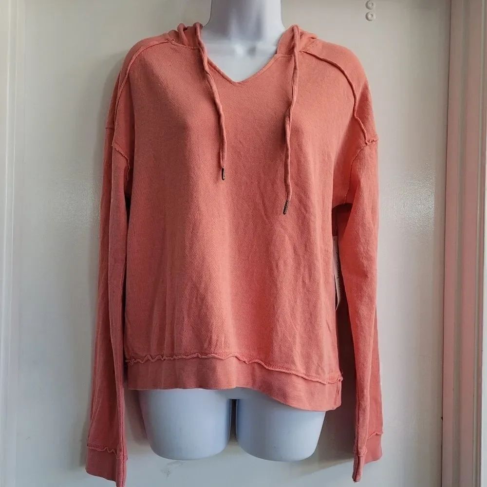 Nanette Lepore soft cotton hooded sweatshirt